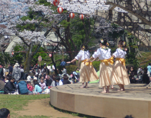 イベントの雰囲気は「祭り・祭り・祭り」です（里見公園）。